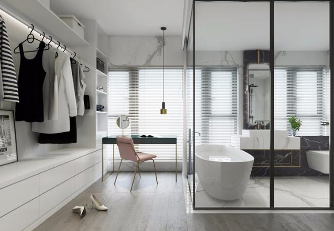 五個(gè)開(kāi)放式衣帽間防塵技巧