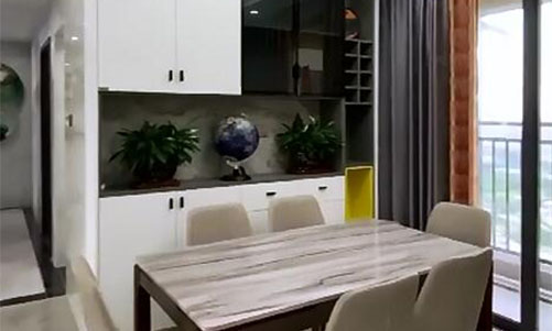 現(xiàn)代簡(jiǎn)約客餐廳，光線與收納的完美融合