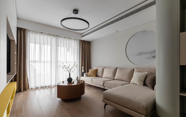 106㎡現(xiàn)代簡(jiǎn)約三居室，時(shí)尚與雅致的交融